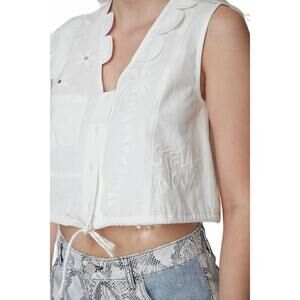 NEW STELLA NOVA elements sleeveless top in white